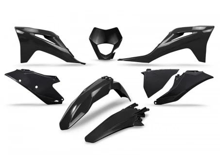 Kit complet plastice UFO GAS GAS EC / EC-F 250 / 300 / 350 21-23 Z culoare Negru | GGKIT703001