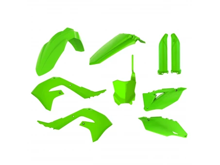 Kit plastice POLISPORT - KAWASAKI KX 250F '21-'24; KX 450F '19-'23  - Verde