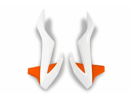 Protectie radiator UFO KTM SX 85 18-2023 culoare OEM 19 (Alb/Portocaliu) | KT04085999W