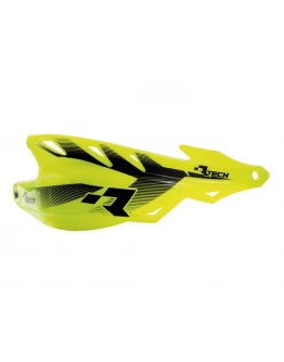 Set Handguard Racetech (RTech) Cu Prindere pe Ghidon (22.2MM și 28.6MM) - Galben fluo