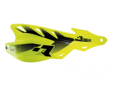 Set Handguard Racetech (RTech) Cu Prindere pe Ghidon (22.2MM și 28.6MM) - Galben fluo