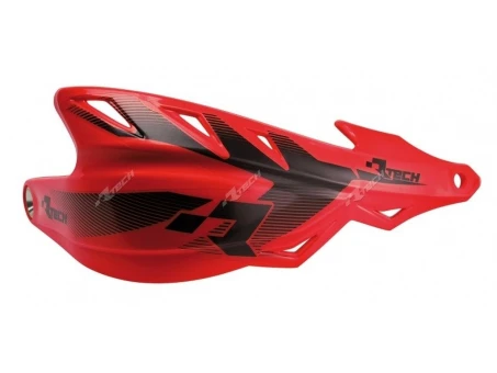 Set Handguard Racetech (RTech) Cu Prindere pe Ghidon (22.2MM și 28.6MM) - Rosu