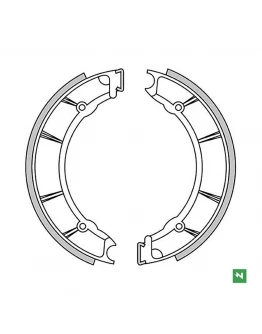 Set saboti frana NEWFREN - fata MOTO GUZZI V 7 700 '67-'76 (220X40MM)