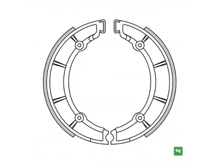 NEWFREN SZCZĘKI HAMULCOWE TYŁ MOTO GUZZI V7 SPECJAL 700 69-71; V 7 700 67-76 (220X40MM) | GF0177