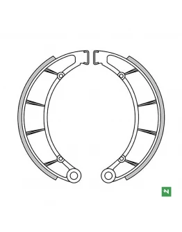 Set saboti frana NEWFREN - fata MOTO GUZZI V7 SPECJAL 700 '69-'71; V 750 SPRT 750 '72-'74; T 850 '74-'75; GT 850 CALIFORNIA '72-'74 (220X25MM)