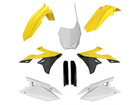 Kit plastice POLISPORT - (FULL KIT) SUZUKI RMZ 250 '19-'24; RMZ 450  - Galben Negru Alb