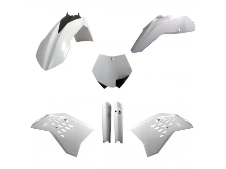 Kit plastice POLISPORT - (FULL KIT) KTM SX/SX-F/XC-F '0STAW  - Alb