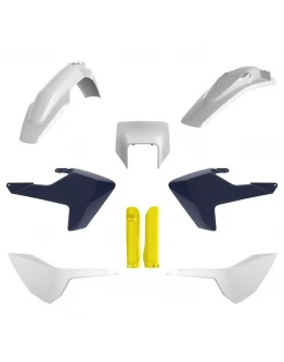 Kit plastice POLISPORT - (FULL KIT) Husqvarna TE/FE TPI '17-'19  - Alb Albastru