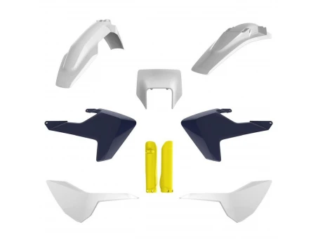 Kit plastice POLISPORT - (FULL KIT) Husqvarna TE/FE TPI '17-'19  - Alb Albastru