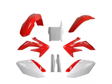 Kit plastice POLISPORT - (FULL KIT) HONDA CRF 250R '04-'05  - Rosu Alb