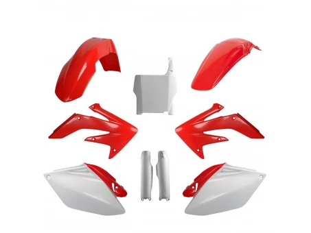 Kit plastice POLISPORT - (FULL KIT) HONDA CRF 250R '06-'07  - Rosu Alb