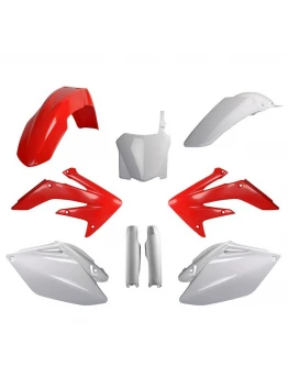 Kit plastice POLISPORT - (FULL KIT) HONDA CRF 250R '09  - Rosu Alb