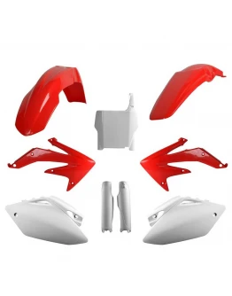 Kit plastice POLISPORT - (FULL KIT) HONDA CRF 450R '05-'06  - Rosu Alb