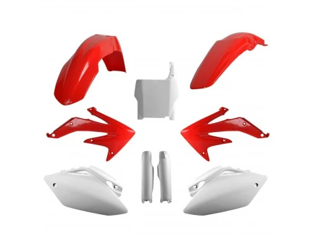 Kit plastice POLISPORT - (FULL KIT) HONDA CRF 450R '05-'06  - Rosu Alb