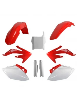 Kit plastice POLISPORT - (FULL KIT) HONDA CRF 450R '07  - Rosu Alb