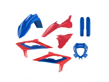 Kit plastice POLISPORT - (FULL KIT) Beta RR 2T/4T '23-'24 - Rosu Albastru