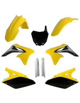 Kit plastice POLISPORT - (FULL KIT) SUZUKI RMZ 250 '10-'1 - Galben Alb Negru