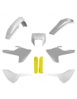 Kit plastice POLISPORT - (FULL KIT) Husqvarna TE/FE TPI '17-'19  - Alb Galben