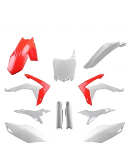 Kit plastice POLISPORT - (FULL KIT) HONDA CRF 250R '14-'17; CRF 450R '13-'16  - Alb Rosu