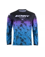 Tricou Kenny Racing Cross/Enduro Model Force - Negru/Albastru/Mov