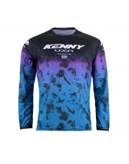 Tricou Kenny Racing Cross/Enduro Model Force - Negru/Albastru/Mov	