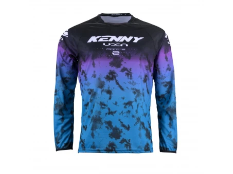Tricou Kenny Racing Cross/Enduro Model Force - Negru/Albastru/Mov
