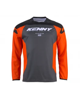 Tricou Kenny Racing Cross/Enduro Model Force - Negru/Gri/Portocaliu	