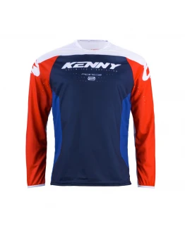 Tricou Kenny Racing Cross/Enduro Model Force - Albastru/Rosu/Alb	