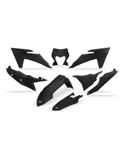 Kit complet plastice UFO KTM EXC 150 / 250 / 300 TBI '24, EXC-F 250 / 350 / 450 / 500 '24 culoare Negru