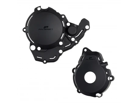 Kit protectii capac ambreiaj/alternator POLISPORT - POMPY WODY KTM EXC-F 250/350 '24 - Negru
