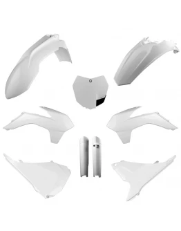 Kit plastice POLISPORT - (FULL KIT) KTM SX/SX-F/XC-F '13-'14  - Alb