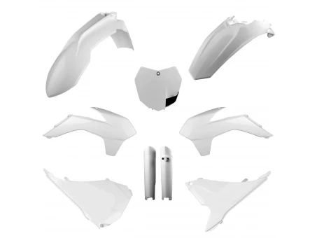 Kit plastice POLISPORT - (FULL KIT) KTM SX/SX-F/XC-F '13-'14  - Alb