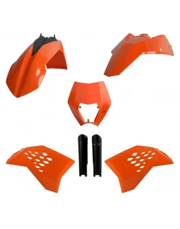 Kit plastice POLISPORT - (FULL KIT) KTM EXC/EXC-F '0 - Portocaliu