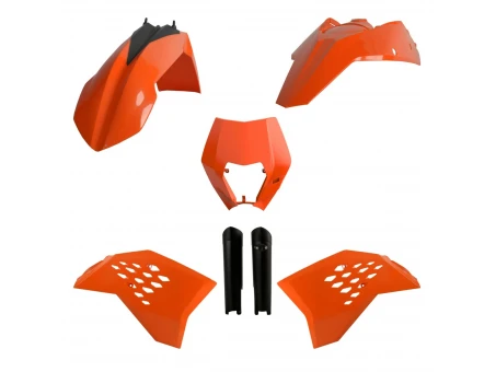 Kit plastice POLISPORT - (FULL KIT) KTM EXC/EXC-F '0 - Portocaliu