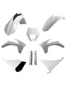 Kit plastice POLISPORT - (FULL KIT) KTM EXC/EXC-F '12-'13  - Alb