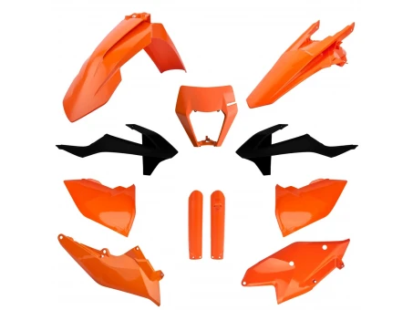 Kit plastice POLISPORT - (FULL KIT) KTM EXC/EXC-F TPI '17-'19 - Portocaliu