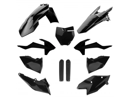 Kit plastice POLISPORT - (FULL KIT) KTM EXC/EXC-F TPI '17-'19 - Negru