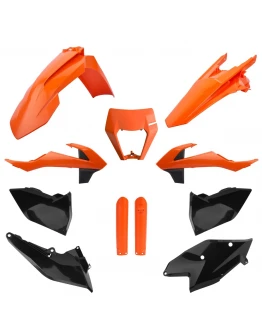 Kit plastice POLISPORT - (FULL KIT) KTM EXC/EXC-F TPI '17-'19 - Portocaliu Negru