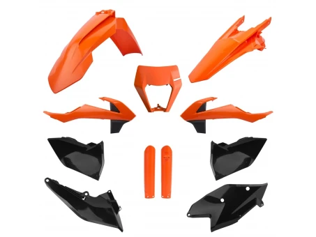 Kit plastice POLISPORT - (FULL KIT) KTM EXC/EXC-F TPI '17-'19 - Portocaliu Negru
