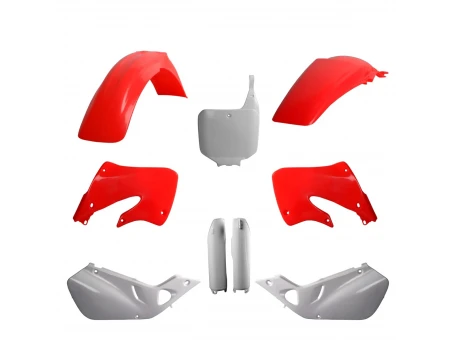Kit plastice POLISPORT - (FULL KIT) HONDA CR 125 '9250 '97-'99  - Rosu Alb