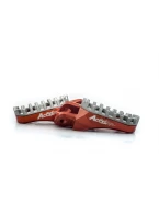 Scarite ACCEL KTM SX/SXF/EXC/EXCF '02-'15, latime ajustabila, culoare portocaliu, set 2 bucati