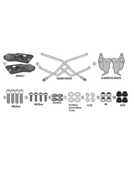 Suport pentru genți laterale KAPPA - montare rapida REMOVE-X HONDA CB 650 R '21-'24