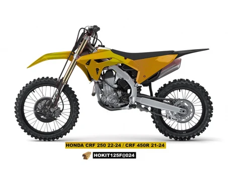 Kit complet plastice UFO (FULL KIT) HONDA CRF 250 R 22-24, CRF 450 R 21-24 culoare auriu | HOKIT125F024