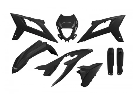 Kit complet plastice UFO (FULL KIT) BETA RR 125 / 250 / 300 / 350 / 400 / 450 20-22 culoare Negru | BEKIT800F001