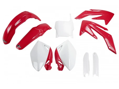 Kit complet plastice UFO (FULL KIT) HONDA CRF 250R 06-07 culoare OEM (Rosu/Alb) (HO105E999) | HOKIT105F999