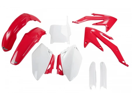 Kit complet plastice UFO (FULL KIT) HONDA CRF 450 R 05-06 culoare OEM (Rosu/Alb) (HO108E999) | HOKIT108F999
