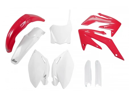 Kit complet plastice UFO (FULL KIT) HONDA CRF 250R 08-09, culoare OEM 09 (Rosu/Alb) | HOKIT112BF999