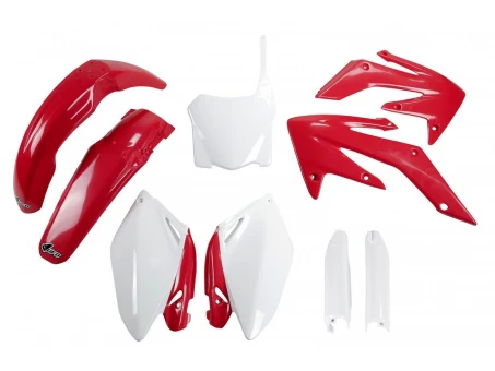 Kit complet plastice UFO (FULL KIT) HONDA CRF 250R 08-09 culoare OEM 08 (Rosu/Alb) (HO112E999) | HOKIT112F999
