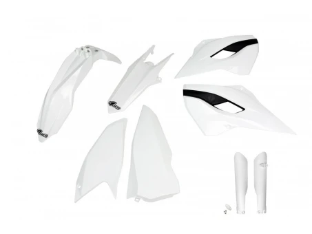 Kit complet plastice UFO (FULL KIT) HUSQVARNA TE/FE 125/250/300/350/450 15-16 culoare Alb (HU615E041) | HUKIT615F041