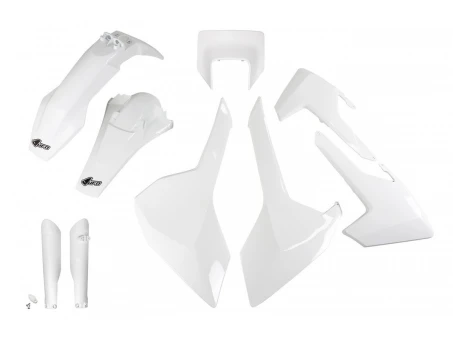 Kit complet plastice UFO (FULL KIT) HUSQVARNA TX/TE/FE 17-19 Z culoare Alb (HU621E041) | HUKIT621F041